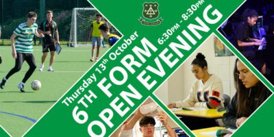 THURSDAY 13TH OCTOBER – 6th Form Open Evening